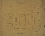 216866 Plattegrond van het bestaande gebouwencomplex en van de nieuw ontworpen gebouwen van het Algemeen Ziekenhuis ...